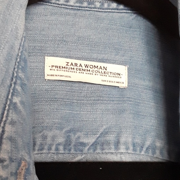 Zara Premium• chambray button down - Picture 2 of 5